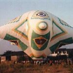 Um gigantesco balão: a provável explicação para o que foi visto em Macaé. (Foto cedida por Isaias Dias)