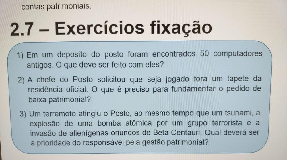 Qual deve ser a prioridade em caso de invasão alienígena?