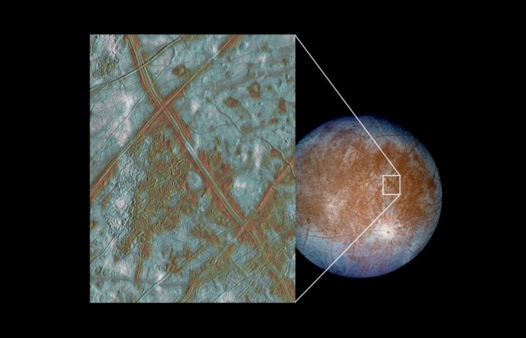 vapor de água em lua de Júpiter