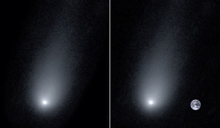 Viajante interestelar possui 14 vezes o tamanho da Terra e cauda de 160 mil km