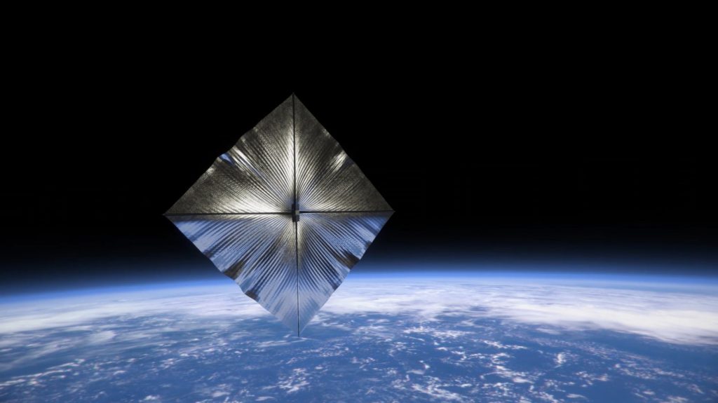 Conceito da ACS3, a nova vela solar que será testada pela NASA para testes de propulsão espacial