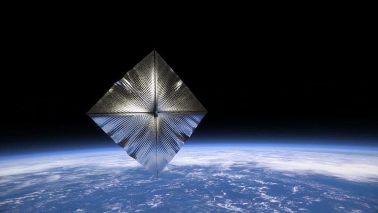 Conceito da ACS3, a nova vela solar que será testada pela NASA para testes de propulsão espacial