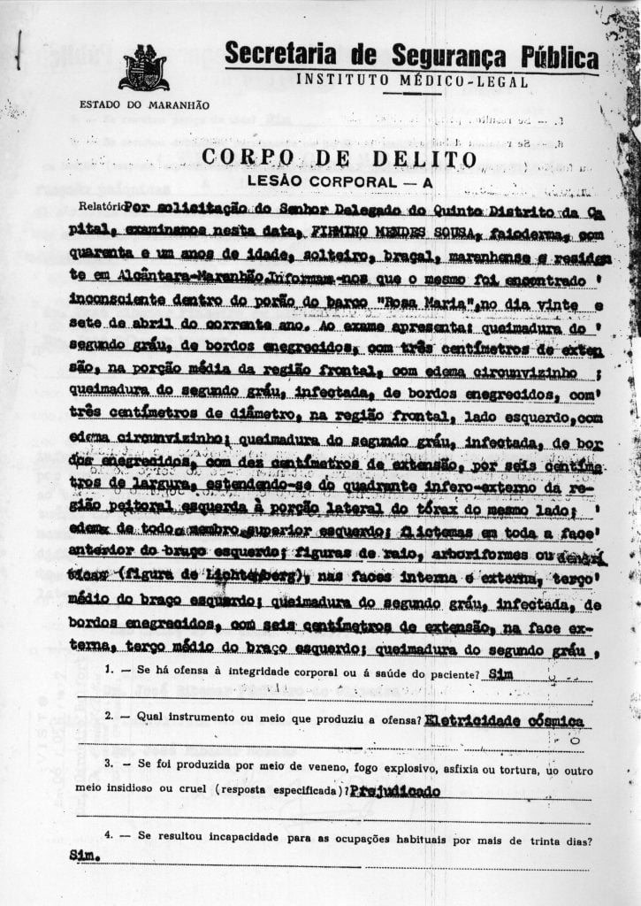 Laudo do exame de corpo de delito de Auleriano pag 3 Arquivo de Edson Boaventura Junior