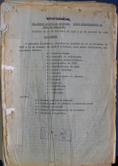 Caso Ilha de Trindade: documento divulgado por revista não comprova fotos de UFO 4 Página inicial do relatório do capitão Bacellar - Caso Ilha de Trindade