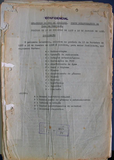 Caso Ilha de Trindade: documento divulgado por revista não comprova fotos de UFO 4 Página inicial do relatório do capitão Bacellar - Caso Ilha de Trindade