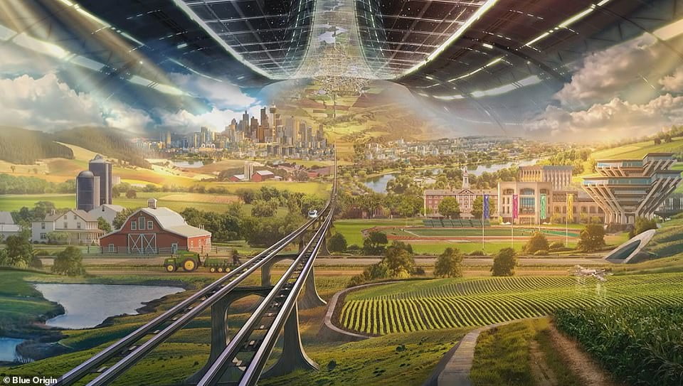 Os habitats espaciais de Jeff Bezos planejados para abrigar um trilhão de pessoas 