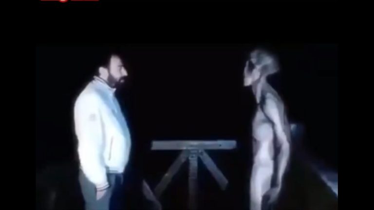extraterrestre conversando viralizou e já circulou toda a Internet. Montagem? Análise diz que não é tão simples assim (Reprodução)