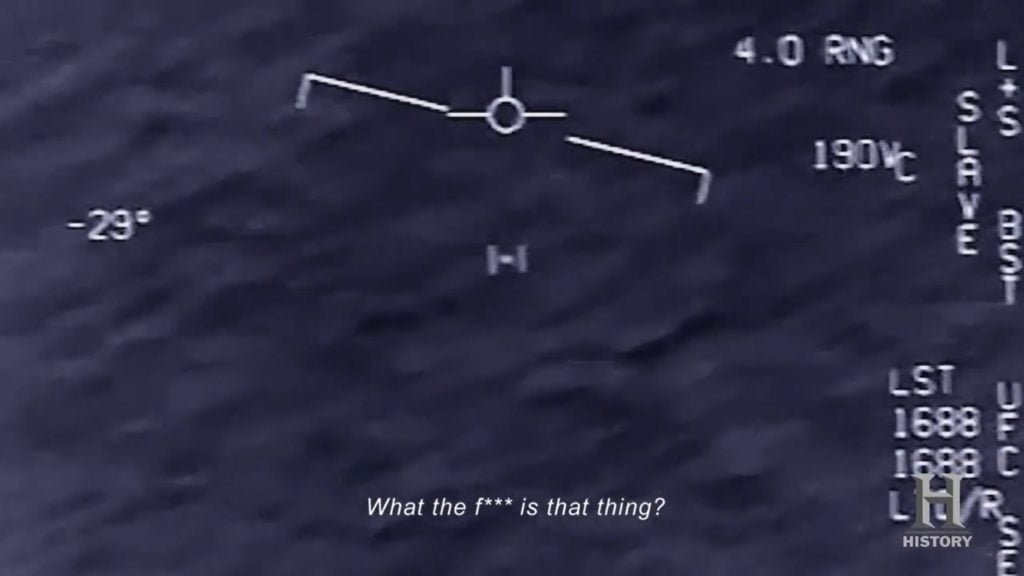 UAP detectado por avião de caça (Reprodução/Youtube)