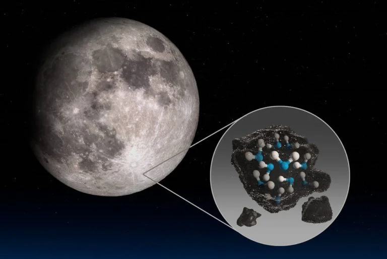 Água encontrada na Lua corresponde a pouco menos de meio litro