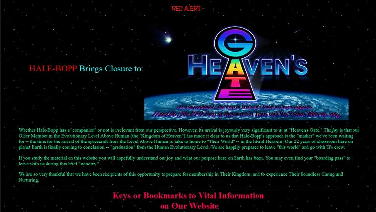 Heaven's Gate: a bizarra crença óvni que resultou em suicídio coletivo nos EUA 3 Heaven’s Gate: a bizarra crença óvni que resultou em suicídio coletivo nos EUA