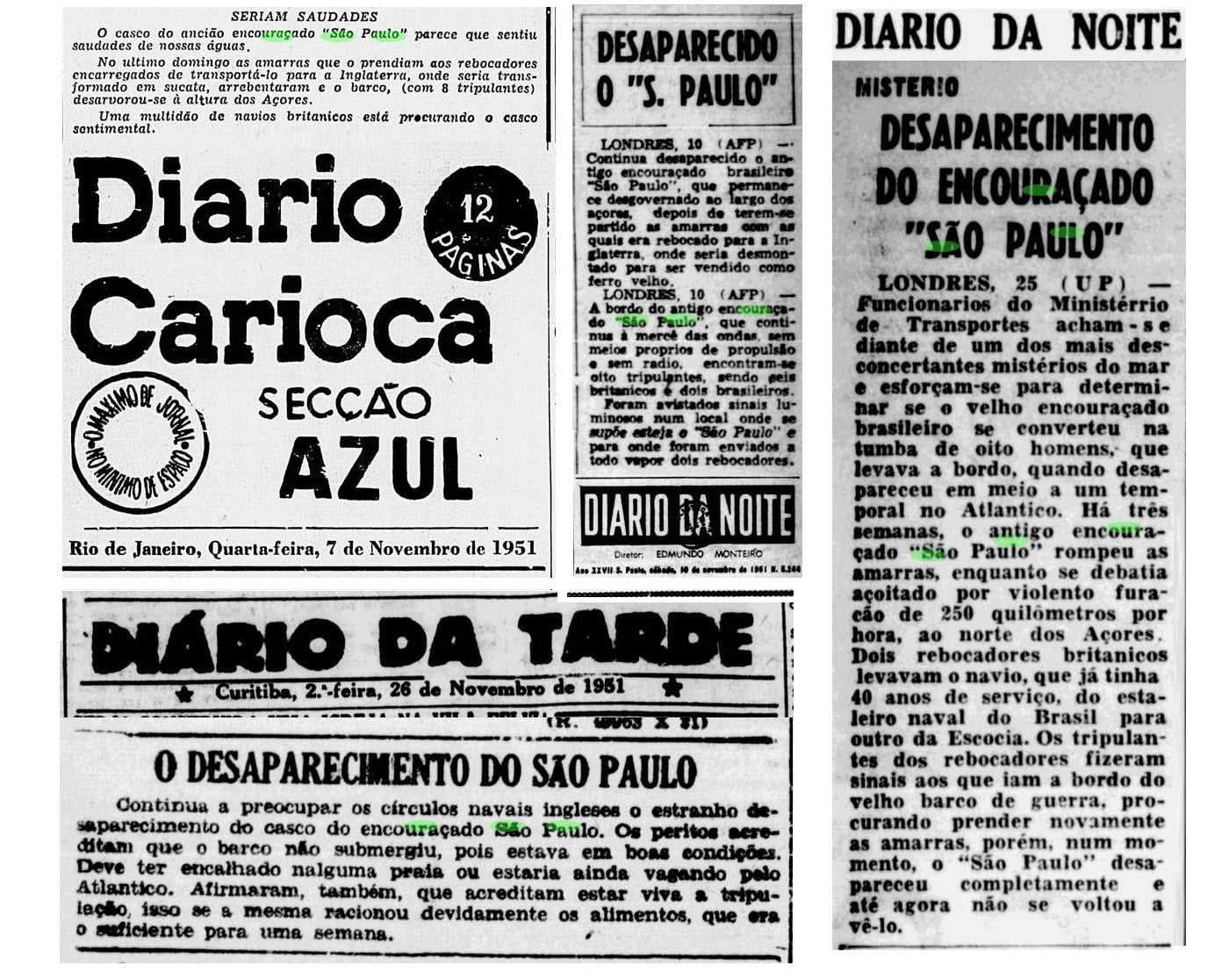 A última viagem do Encouraçado São Paulo: naufrágio ou abdução no Atlântico?