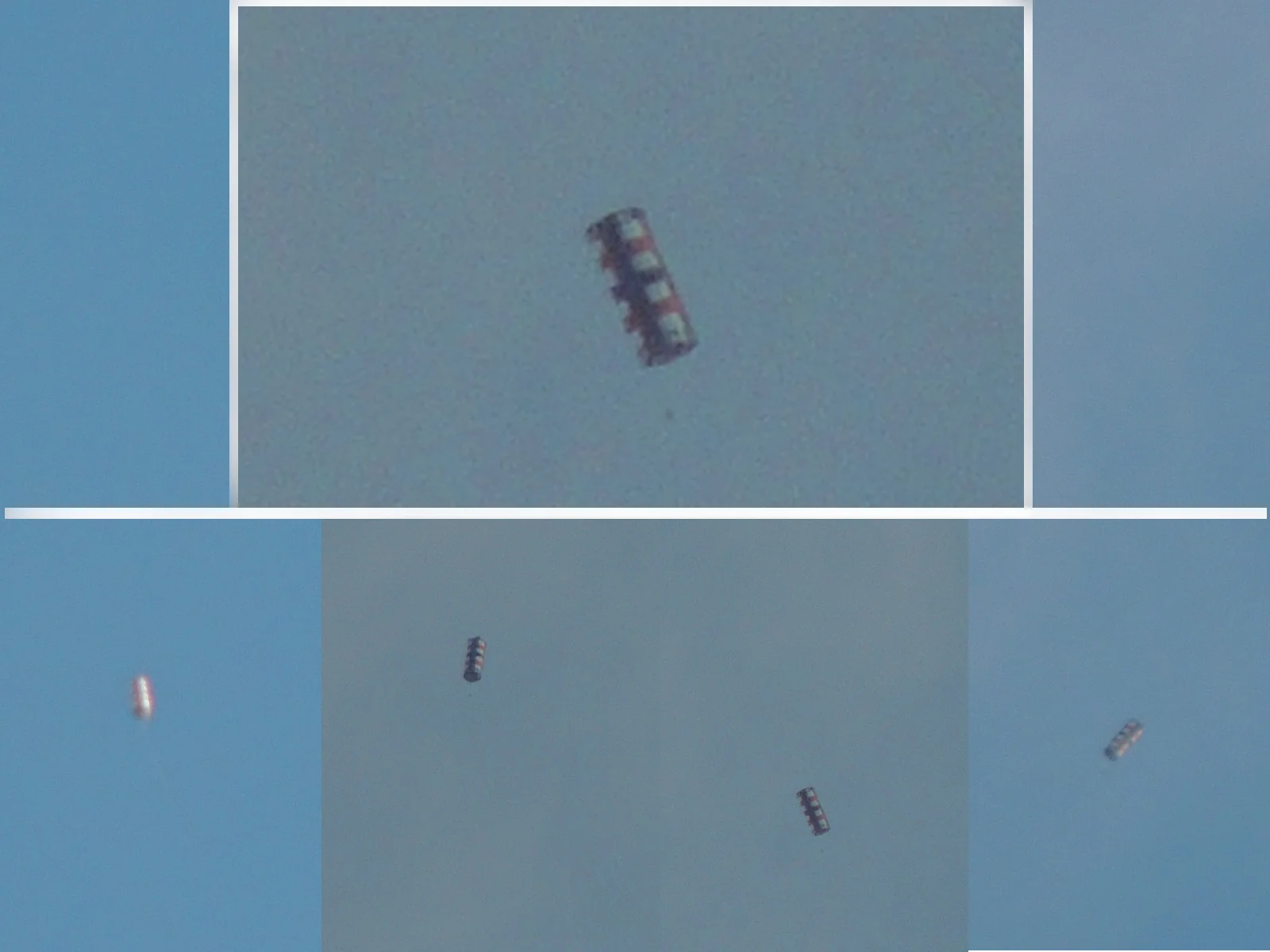 Testemunha fotografa incrível objeto cilíndrico em Petrópolis (RJ)