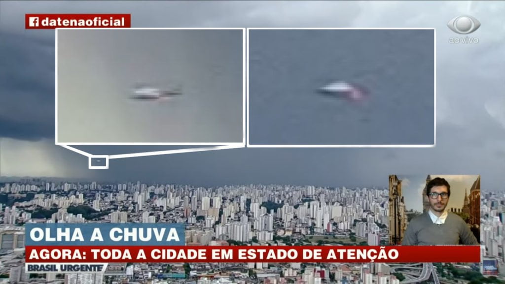 Mistério voador na Serra do Rio do Rastro pode ter explicação mais próxima do que se imaginava 4 Imagens de alta resolução esclarecem dúvida - óvni do Datena, ou Ufo da BAND, era um helicóptero (imagens cortesia Thiago Luiz Ticchetti)