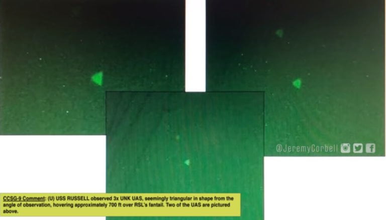 Jeremy Corbell revelou imagens incriveis de óvnis em forma de pirâmide que vazaram de documentos da Força Tarefa UAP (Foto: Youtube/Reprodução - Canal Jeremy Corbell)