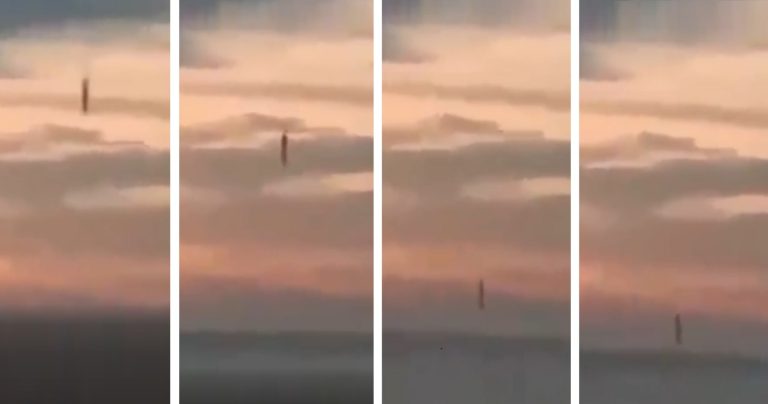 Nave extraterrestre? Objeto misterioso desce do céu e desaparece no mar da Indonésia