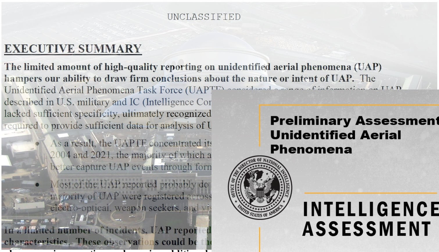 É oficial: o governo dos EUA não tem explicação simples para os UFOs 1 É oficial: o governo dos EUA não tem explicação simples para os UFOs