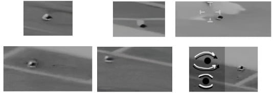 Como a física explica habilidades de UAPs como o Tic Tac? 4 Efeito de lente gravitacional, destacado em vários momentos do vídeo do UAP de Aguardilla (Reprodução UAPTheory)