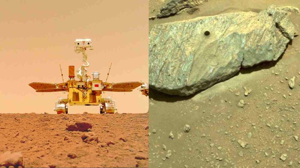 Rovers de Marte: "Percy" consegue amostras e chinês Zhurong envia novas fotos 1 Como evoluíram as missões em Marte - Percy consegue amostras e chinês Zhurong envia novas fotos (Imagens CNSA)