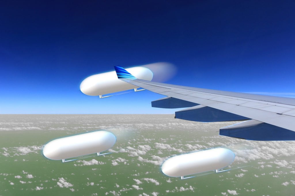 Testemunha avista três objetos tipo Tic Tac próximos a avião 1 Representação artística do encontro de avião com UFOs Tic Tac como descrito pela testemunha de Jacksonville
