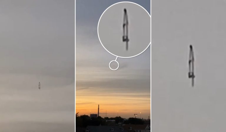 Drone, balão? Objeto estranho paira suavemente sobre cidade em Illinois