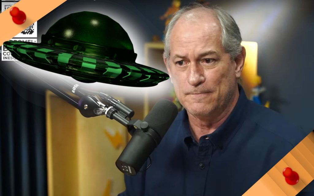 Ciro Gomes diz que se eleito vai liberar arquivos sobre óvnis no Brasil 1 Presidenciável Ciro Gomes promete liberar informações sobre óvnis se eleito (Foto: Reprodução/Youtube/Montagem Pixabay)