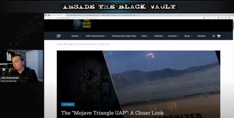 Céticos e nem tanto se unem em críticas a vídeo de UFO no Mojave (Reprodução/The Black Vault/Youtube)