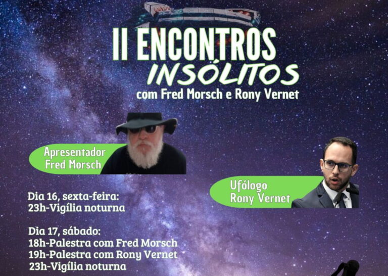 Palestras sobre óvnis e vigílias no II Encontros Insólitos (Divulgação)