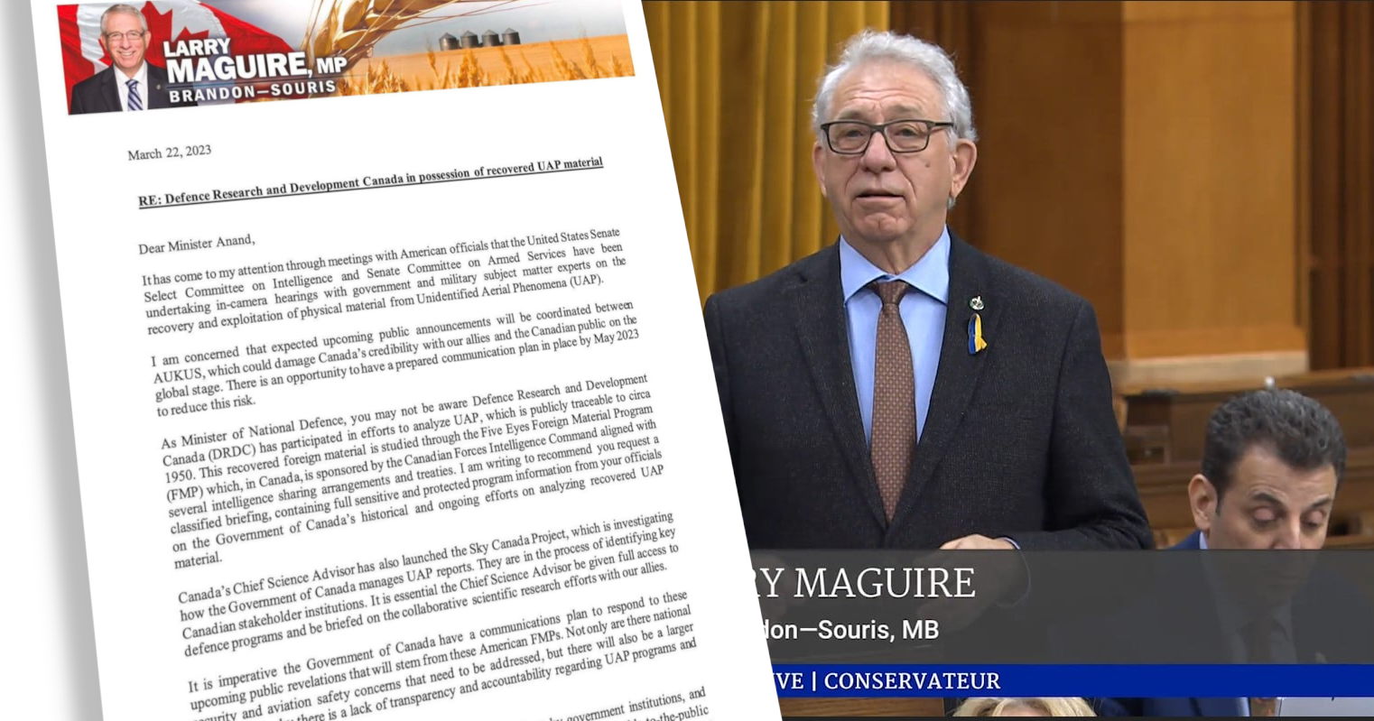 Congressista canadense quer informações sobre engenharia reversa de óvnis 1 Congressista canadense quer informações sobre engenharia reversa de óvnis