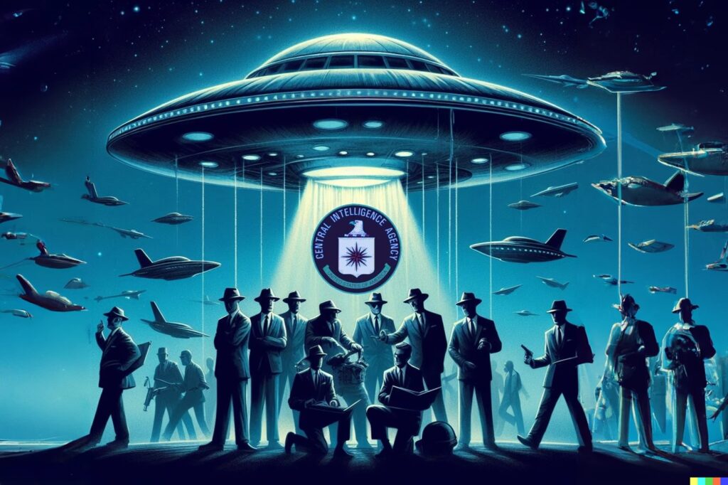CIA é acusada (de novo) de operações secretas envolvendo UAPs 1 CIA é acusada (de novo) de operações secretas envolvendo UAPs (Ilustração: Portal Vigília / Dall-E)