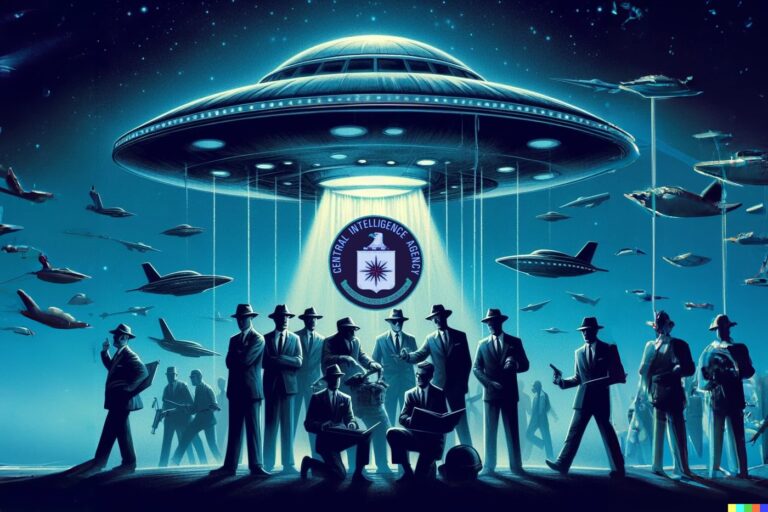 CIA é acusada (de novo) de operações secretas envolvendo UAPs (Ilustração: Portal Vigília / Dall-E)
