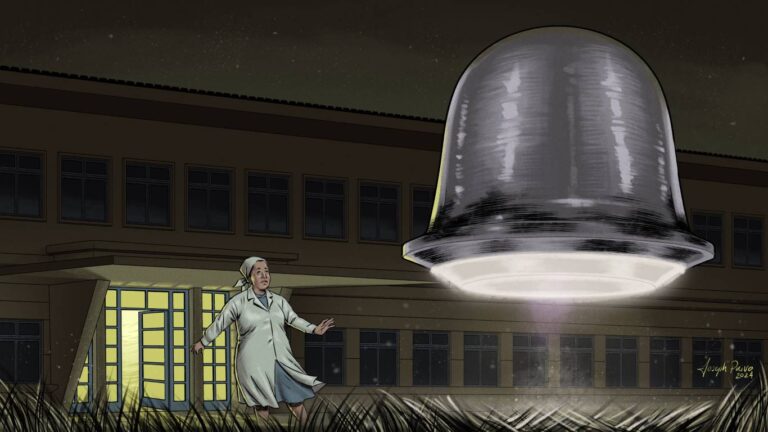 Encontro noturno no hospital: o emblemático caso Maria Cintra (ilustração de Joseph Paiva, gentilmente cedida por Rodrigo Visoni)