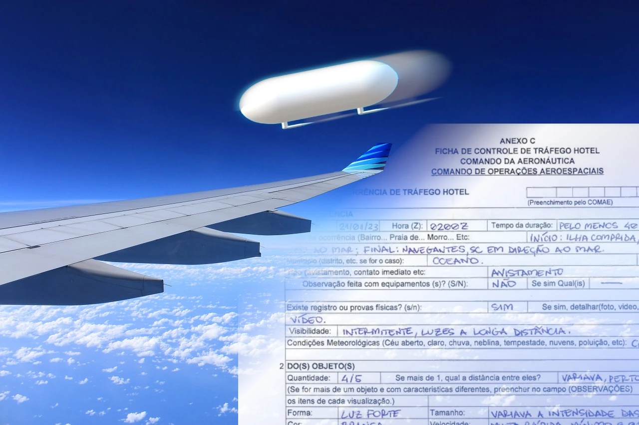 Segurança: Arquivo Nacional libera documentos de encontros de aviões com OVNIs 1 Segurança: Arquivo Nacional libera documentos de encontros de aviões com OVNIs