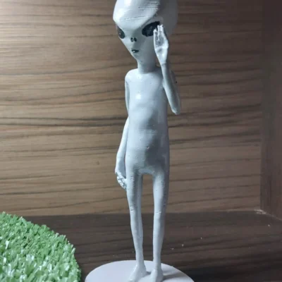 Boneco Estatueta Colecionável Alien Grey - Impressão 3D