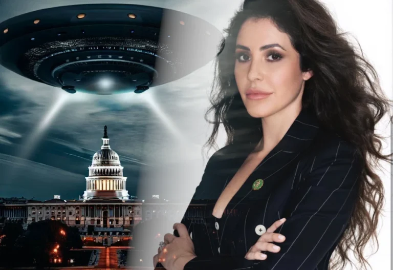 Deputada Republicana Anna Luna, nos EUA, sugere revelações ligadas à Ufologia (Fotomontagem com arquivo pessoal Facebook/Rep.Luna)