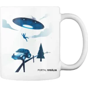 Caneca Abdução - UFO/OVNI abduzindo um contactado