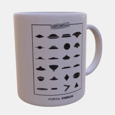 Caneca Formas dos Óvnis - UFO Shapes