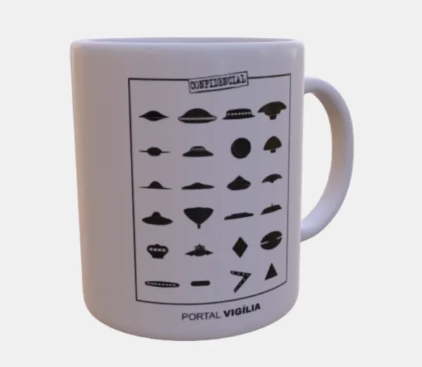 Caneca Formas dos Óvnis - UFO Shapes