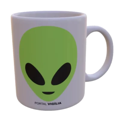 Caneca de Alien Grey - Verde