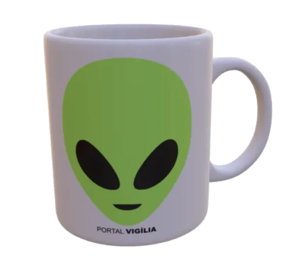 Caneca de Alien Grey - Verde
