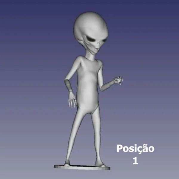 Boneco Estatueta Colecionável Alien Grey - Impressão 3D - Image 2