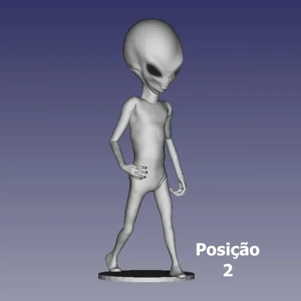 Boneco Estatueta Colecionável Alien Grey - Impressão 3D - Imagem 3