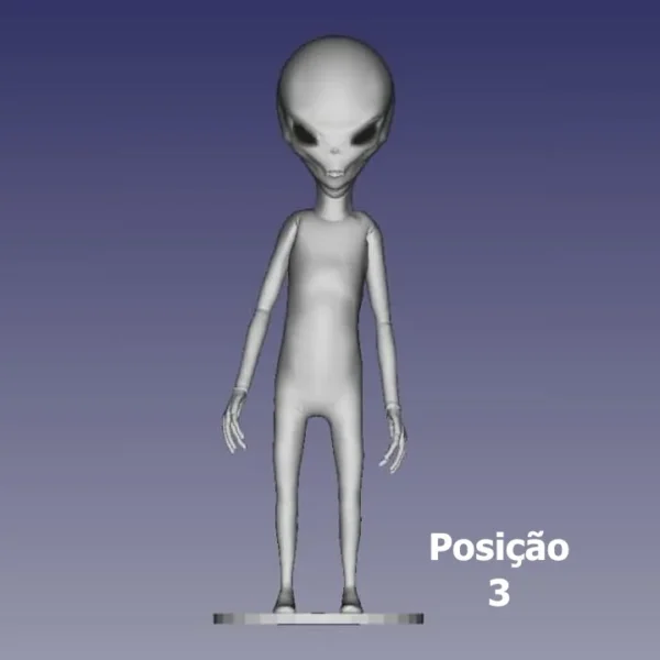 Boneco Estatueta Colecionável Alien Grey - Impressão 3D - Imagem 4