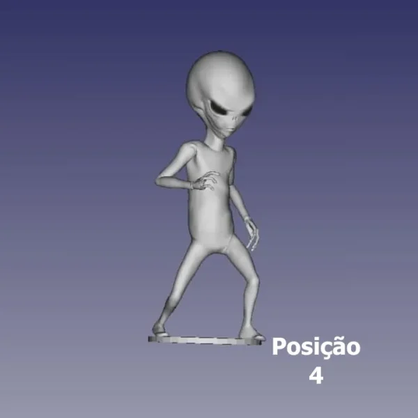 Boneco Estatueta Colecionável Alien Grey - Impressão 3D - Imagem 5