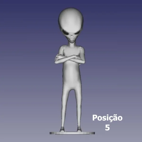 Boneco Estatueta Colecionável Alien Grey - Impressão 3D - Image 6