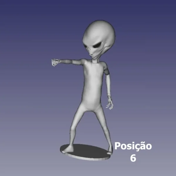 Boneco Estatueta Colecionável Alien Grey - Impressão 3D - Imagem 7