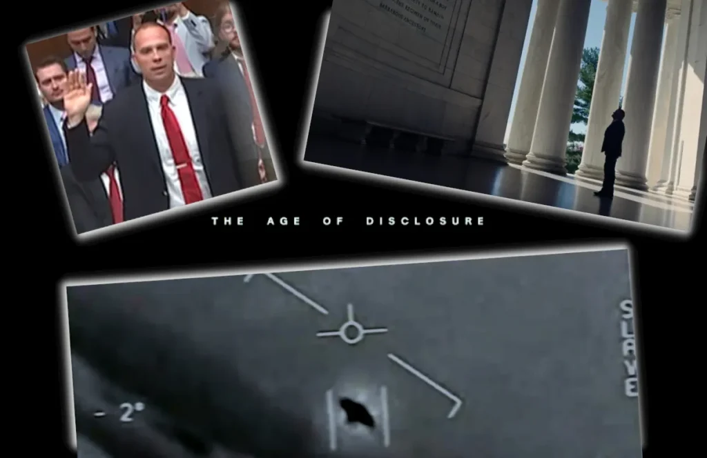 The Age of Disclosure apresenta uma coletânea contundente de depoimentos (Fotos-divulgação-montagem)