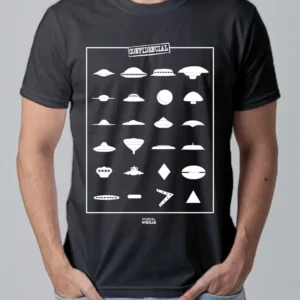 Camiseta Formas dos Óvnis (UFO Shapes) - Linha Cores - Algodão