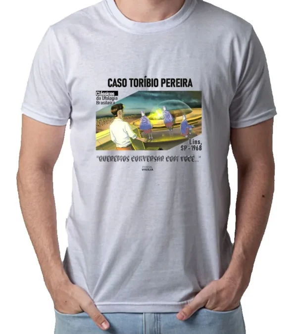 Camiseta UAP - UFO - OVNI - Caso Toríbio Pereira - Imagem 3