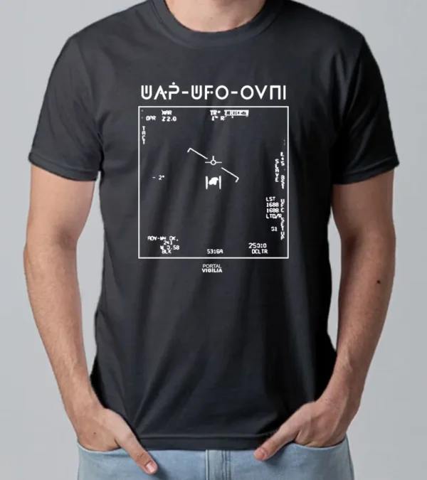Camiseta UAP - UFO - OVNI - o icônico Gimbal!