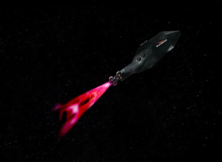 Sunbird, um impulsionador que poderia ser acoplado em qualquer nave espacial para viagens longas e mais velozes (DIvulgação)